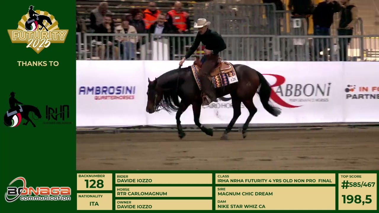Futurity 2025 - DAVIDE IOZZO & RTR CARLOMAGNUM score 214