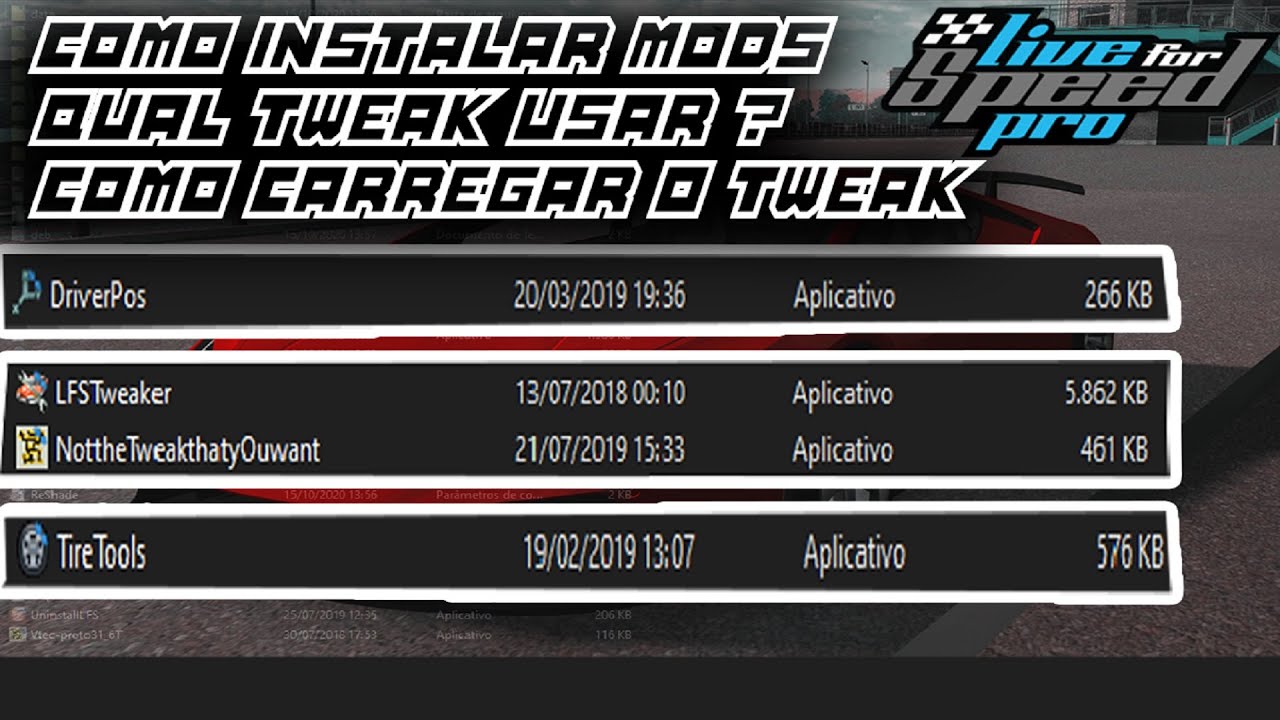 COMO INSTALAR CARROS USAR O TWEAK E COLOCAR RODA NO LIVE FOR SPEED + DOWNLOADS