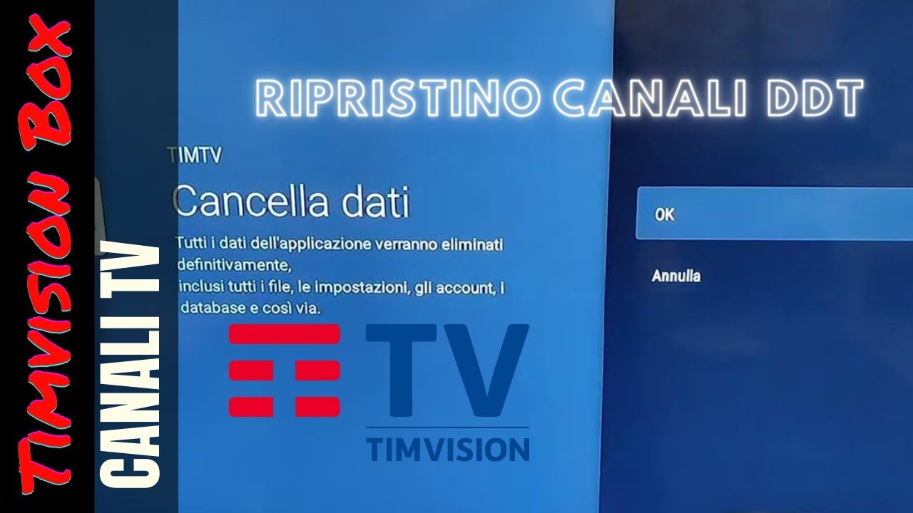 TIMVISION BOX: Come Ripristinare Canali TV Digitale Terrestre