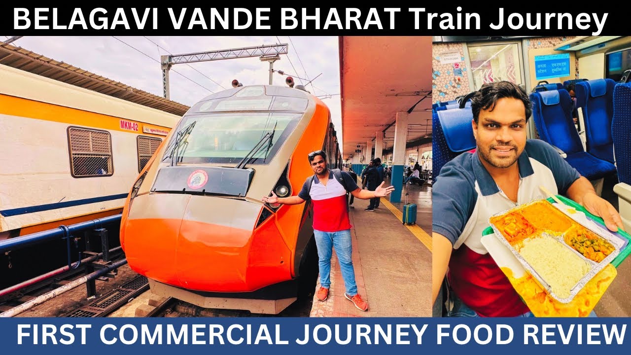 Bangalore to Belagavi Vande Bharat Express FIRST Journey in AC Chair Car with Delicious Food Review