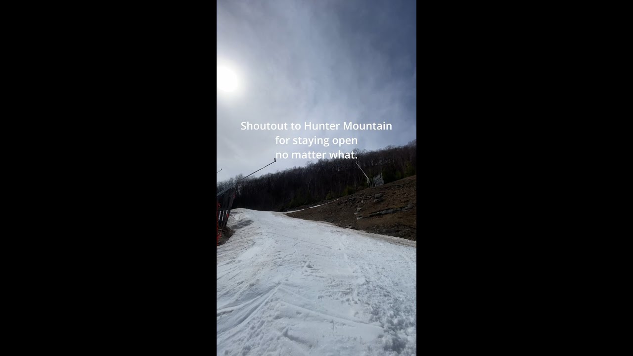 ⛷️🫣 Hunter Mountain is doing everything it can to keep the ski season alive and well. 👏