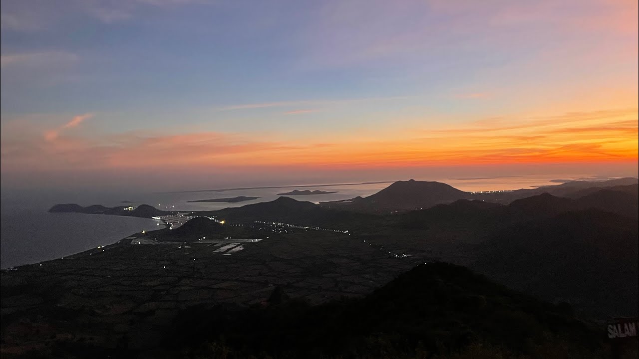 Beautiful landscape from the top of Bukit Mantar
