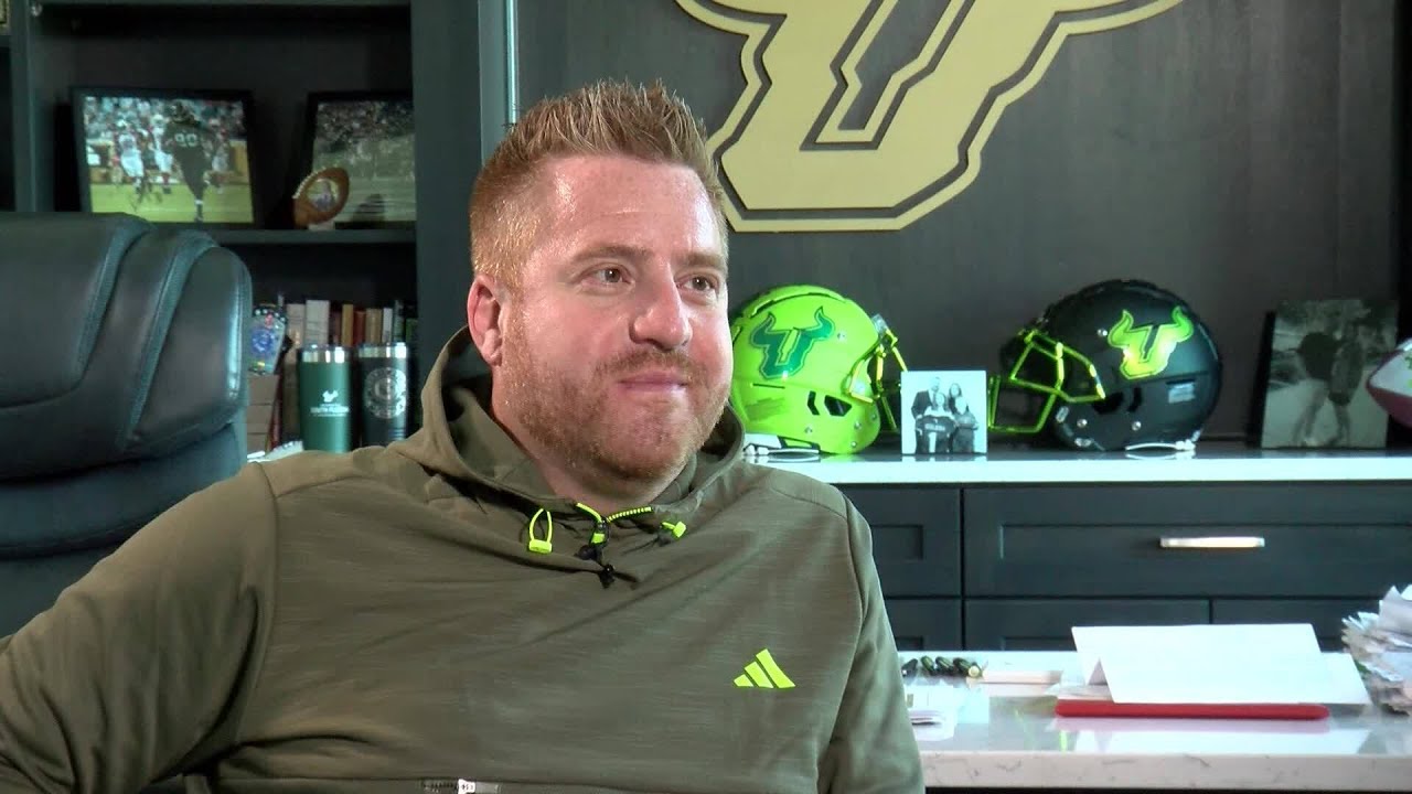 USF football coach Alex Golesh opens up to WFLA