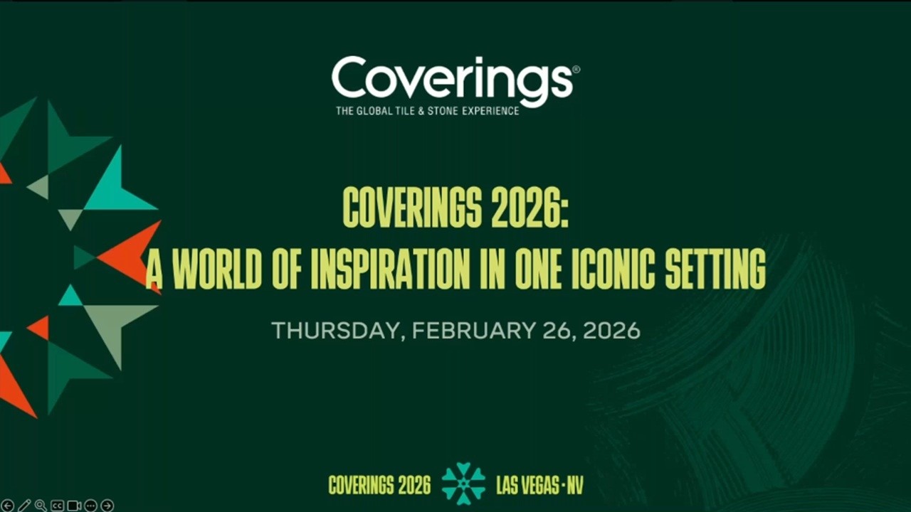 Вебинар: Coverings 2026 – Мир вдохновения в одном культовом месте