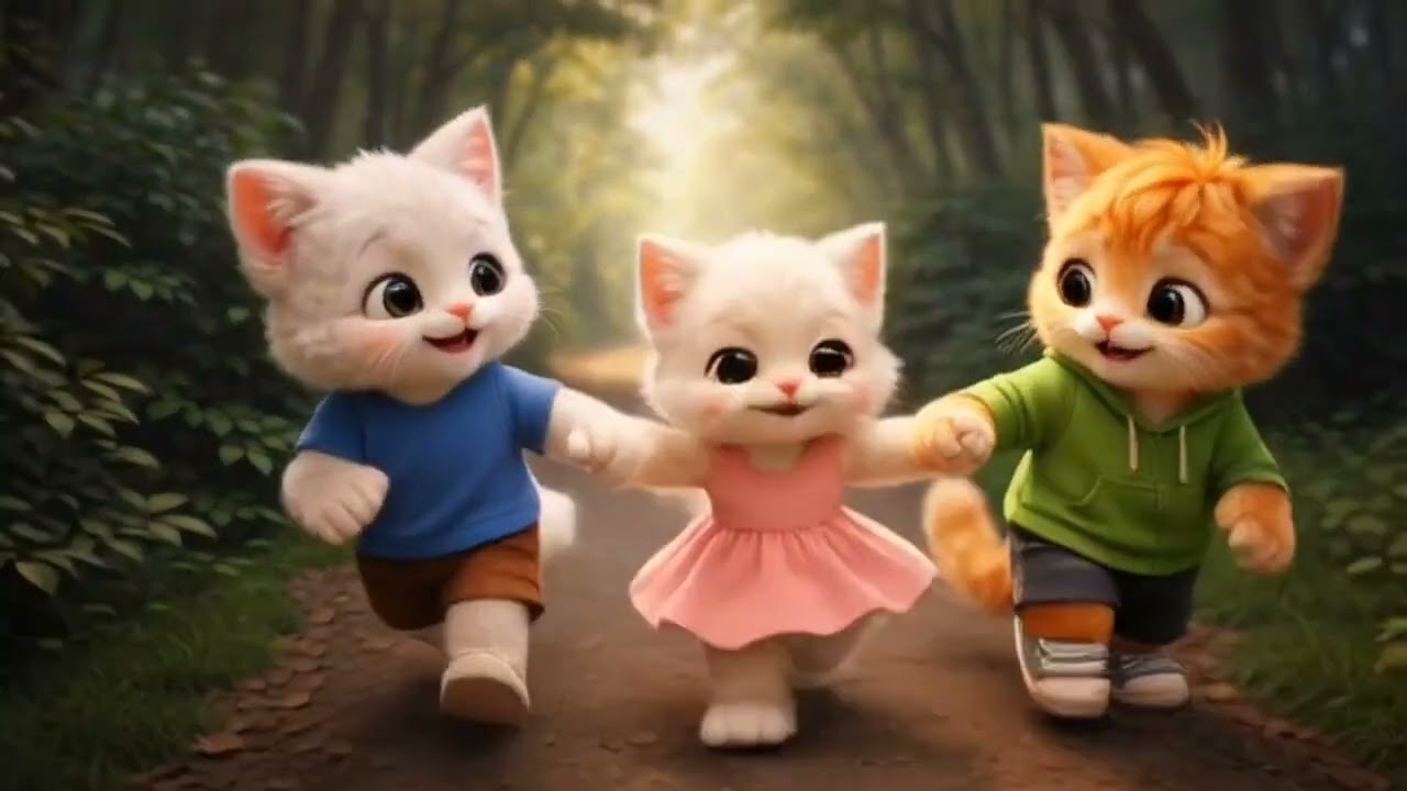 Teen chhoti billi 🐱ki kahani#cartoon  .