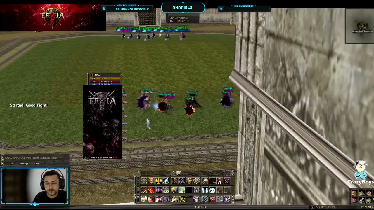 Mass PVP e Tournament L2 Troia