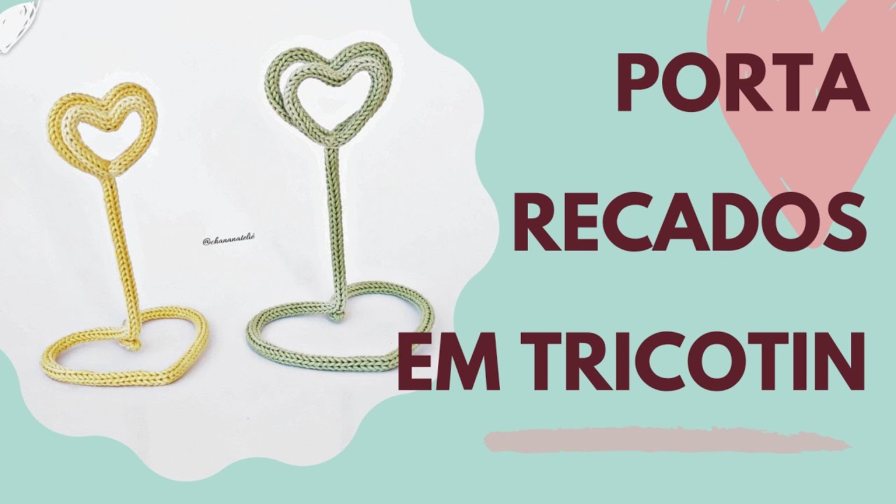 Porta Recados em Tricotin