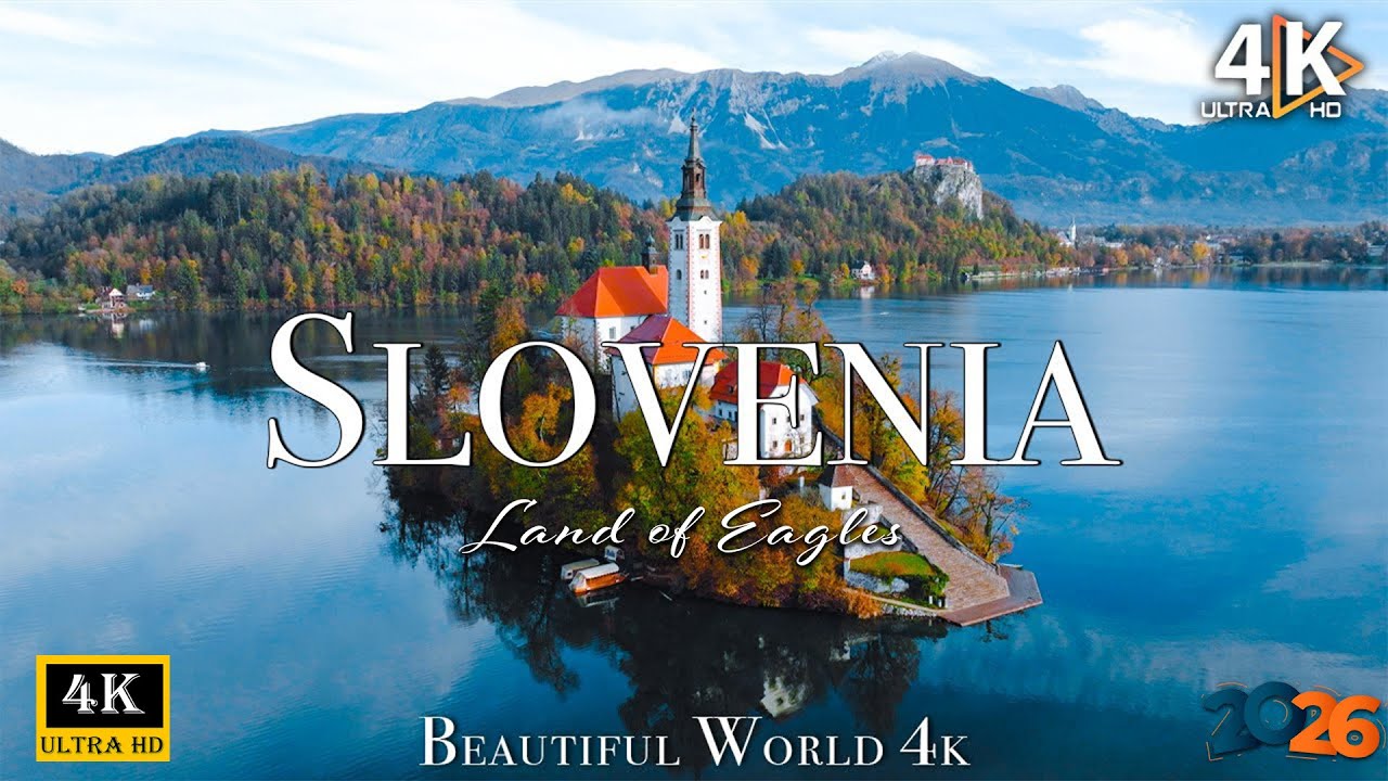 Slovenia 4k ~  Beautiful Slovenian relaxing film - Relaxing piano music - Natural scenery