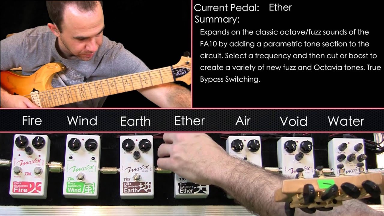 Dave Weiner Demos the Maxon Fuzz Elements