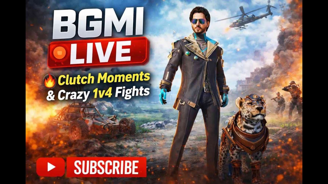BGMI LIVE 🔥 Clutch Moments & Crazy 1v4 Fights | @AVXPlay_live