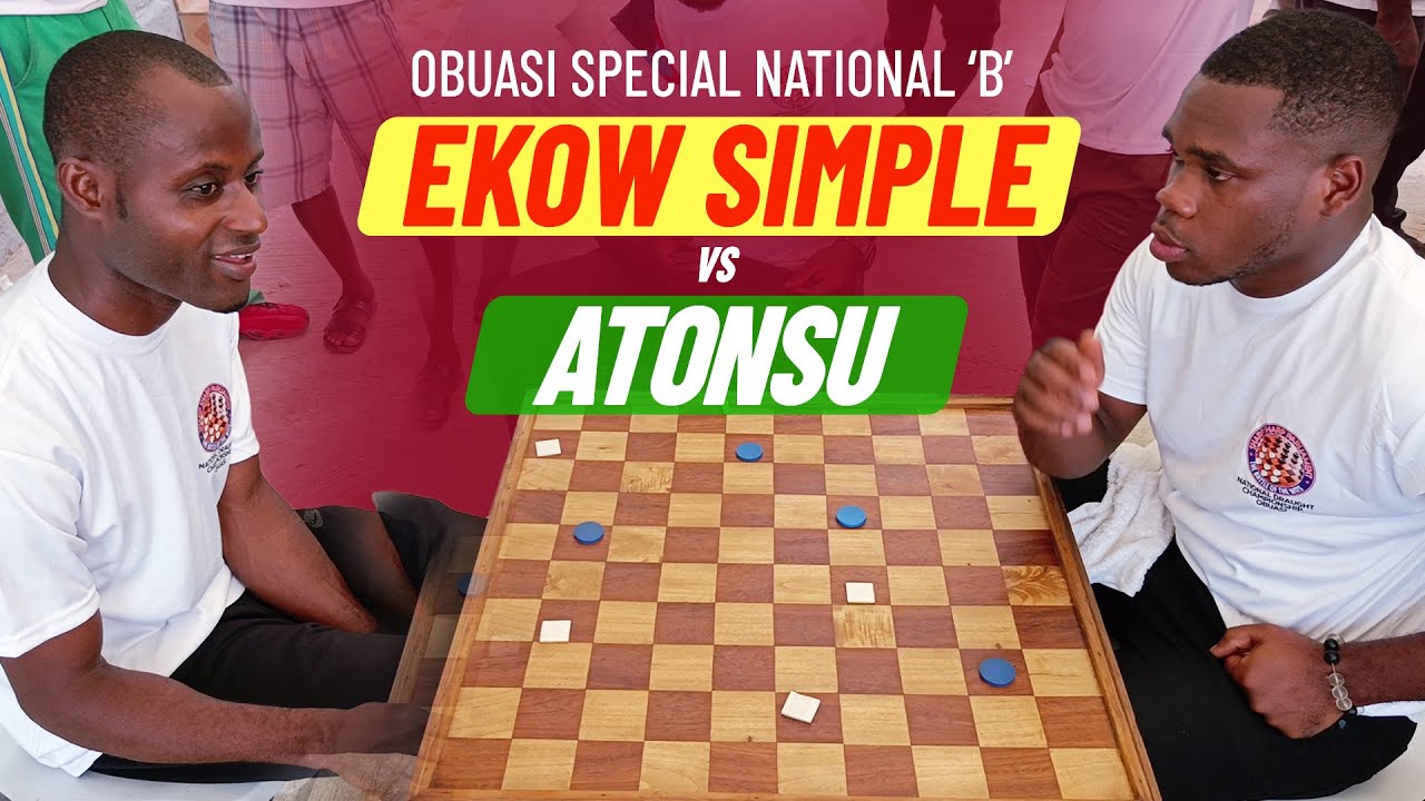 Ekow Simple vs Atonsu - Obuasi Special National 'B' Draughts Competition - Quarter Finals