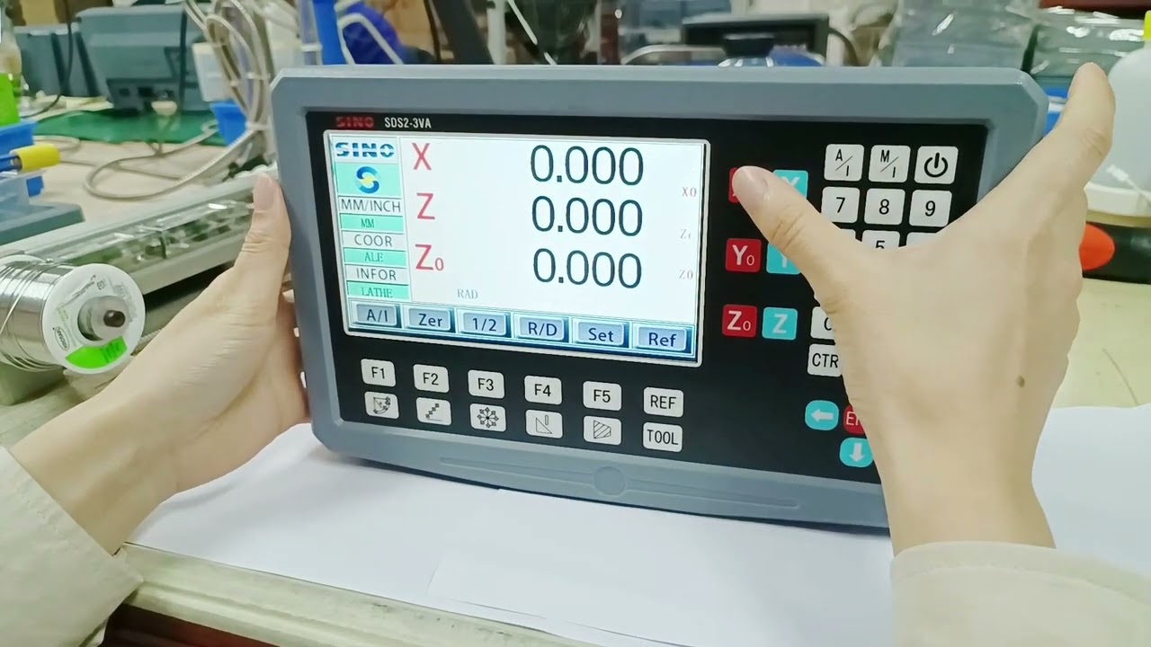 Tips to use SINO DRO system SDS2-3VA Resolution 1micron to 5micron milling machine to Lathe setting