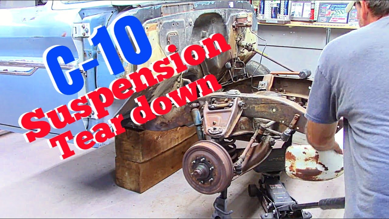 63 Chevy c10 Suspension tear down