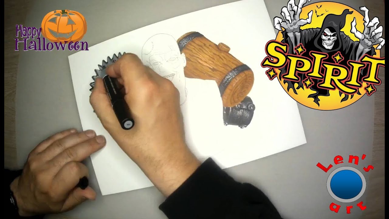 Spirit Halloween's Buzz Saw Drawing... 