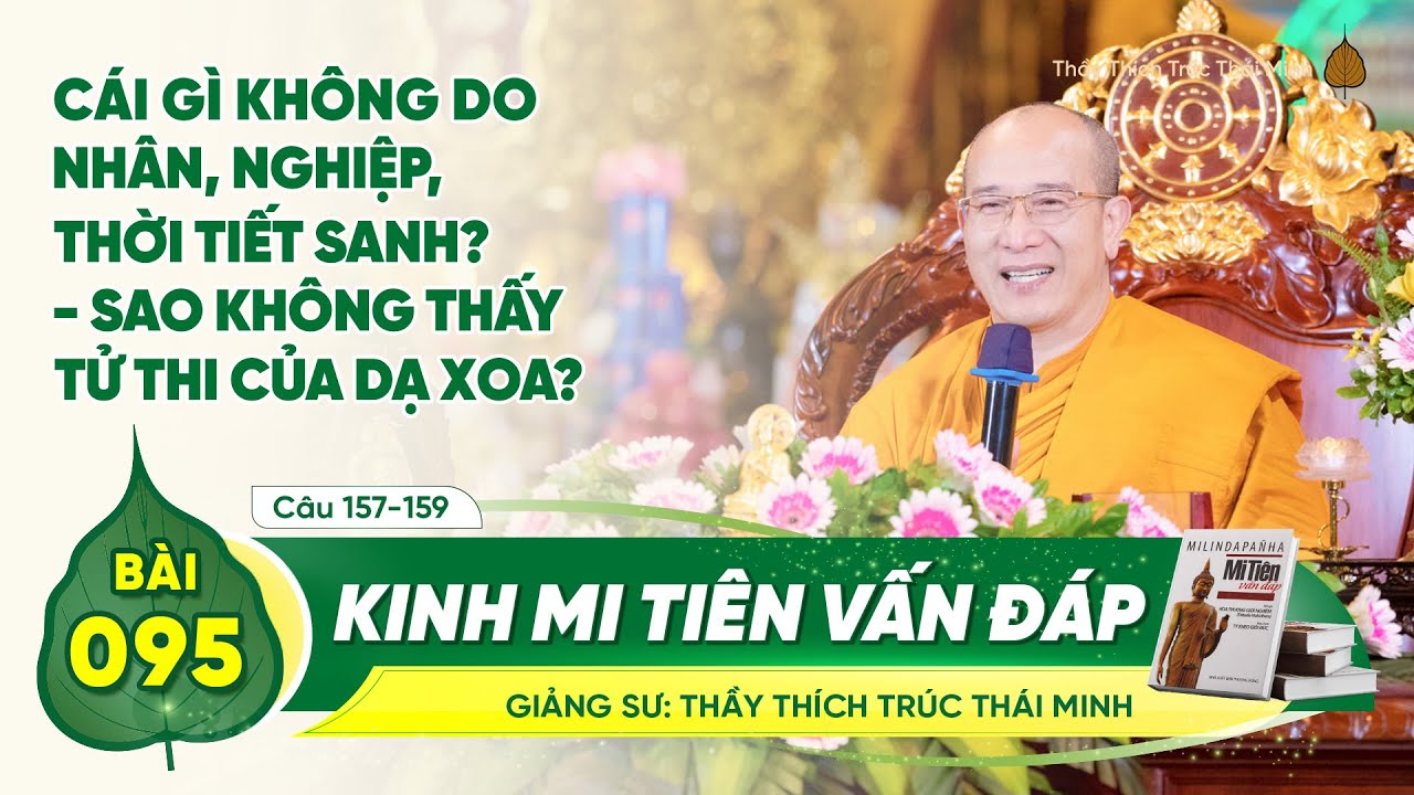 Kinh Mi Tiên Vấn Đáp câu 157-159 | Bài 95 | Thầy Thích Trúc Thái Minh