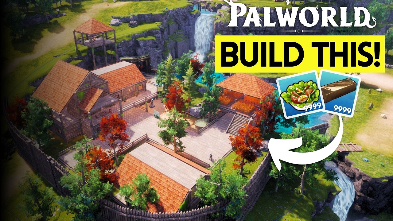 Building The PERFECT Palworld Beginner Base for The 1.0 Update | Step by Step Guide