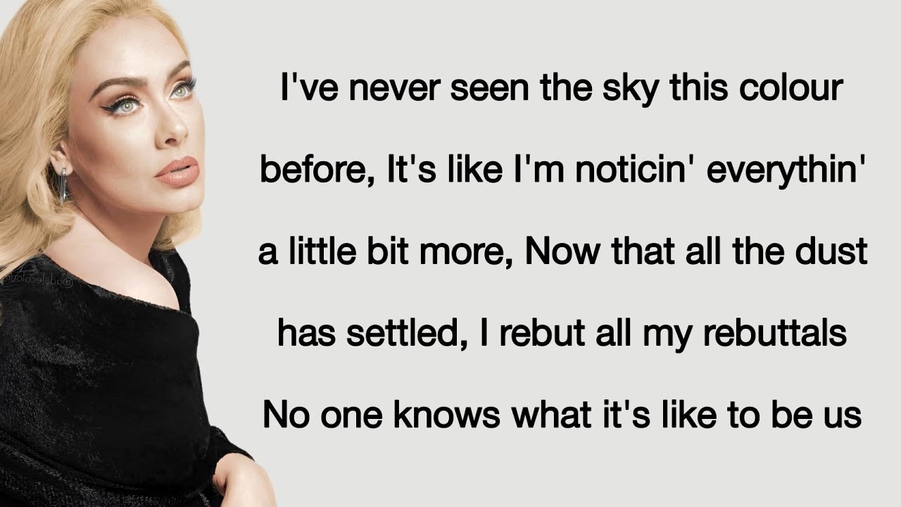 Adele - Strangers By Nature (lyrics)
