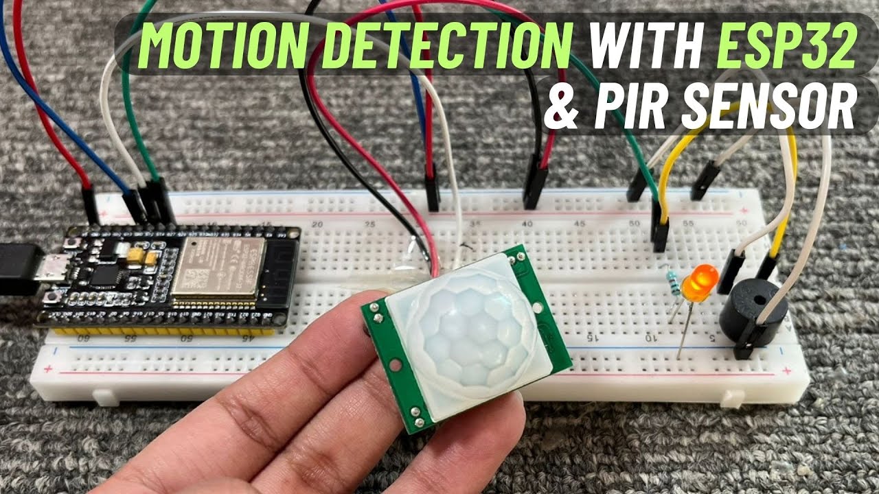 PIR Motion Sensor with ESP32 &  | Example Code | Arduino IDE | English Subtitle