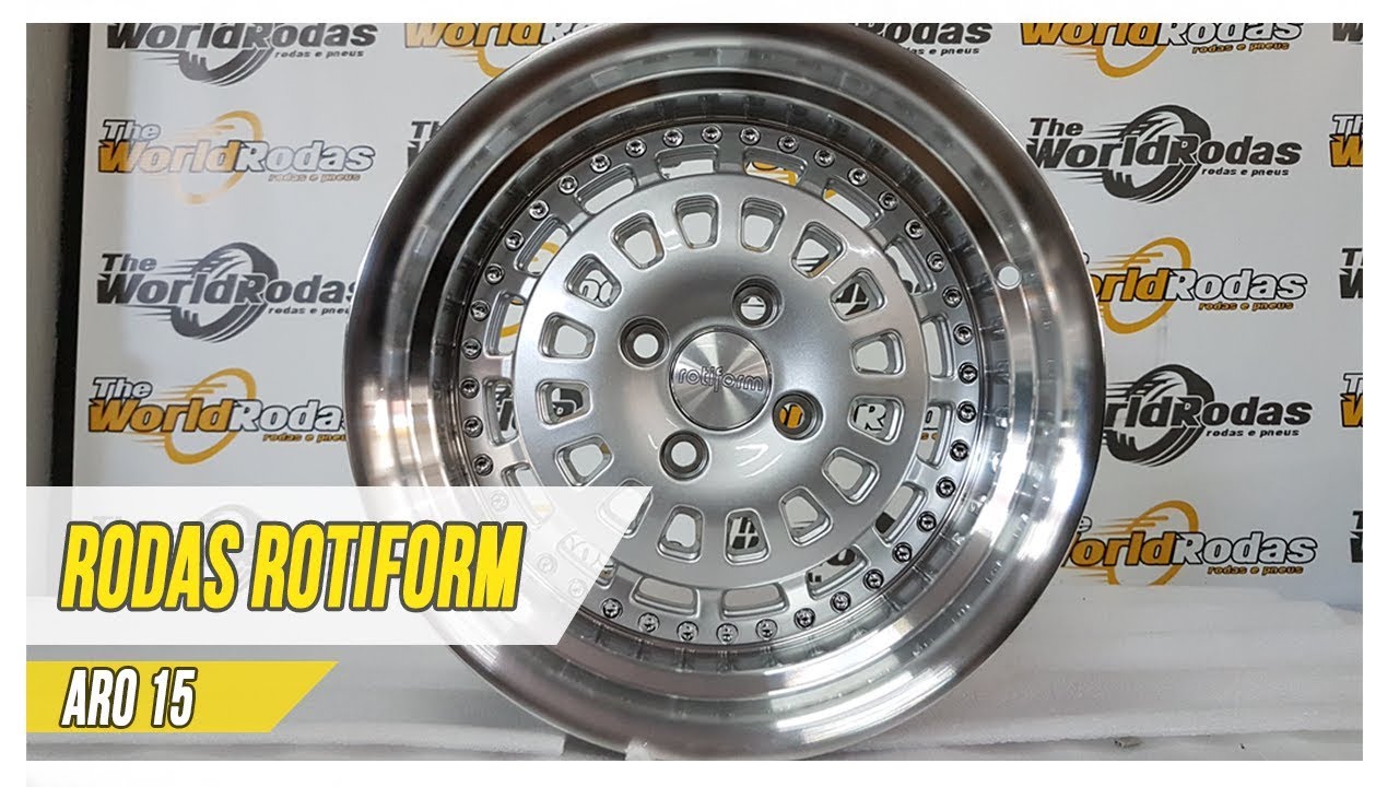 Rodas Rotiform | Aro 15 | Tala larga | Prata