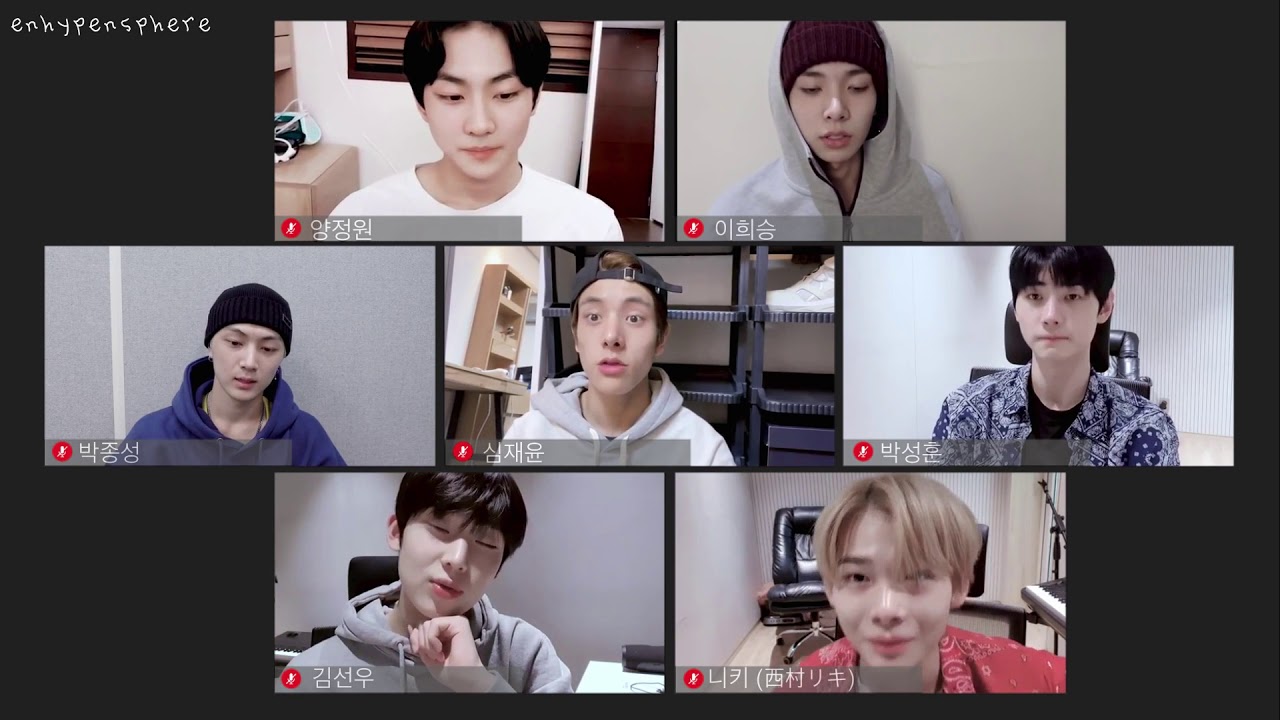 study with enhypen // video meeting