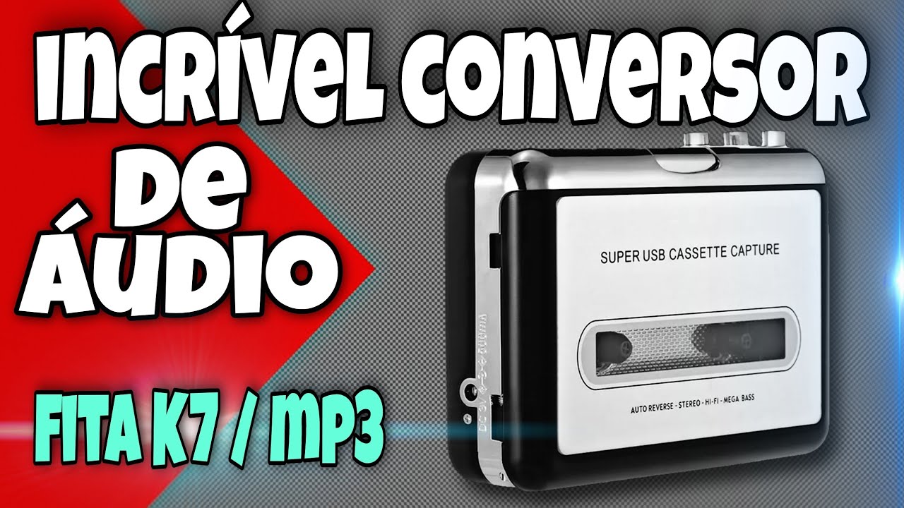 INCRÍVEL CONVERSOR DE FITA K7 PARA ARQUIVO DE ÁUDIO MP3 USB EZCAP.