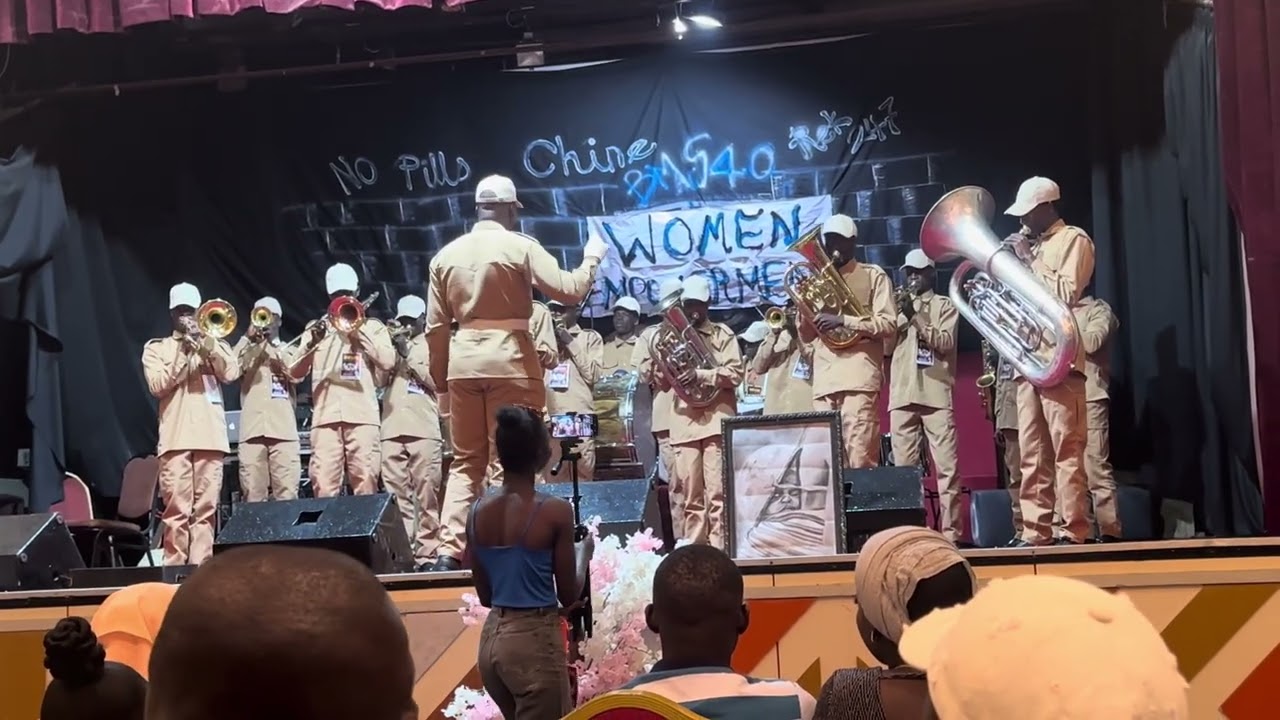 Sanyang band playing life at BMS cultural festival ￼🇬🇲🇬🇲🇬🇲🇬🇲