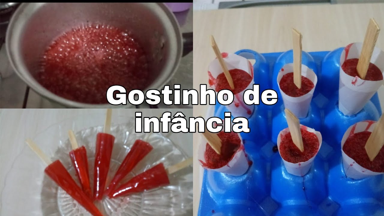 Pirulito feito com a calda  maçã do amor