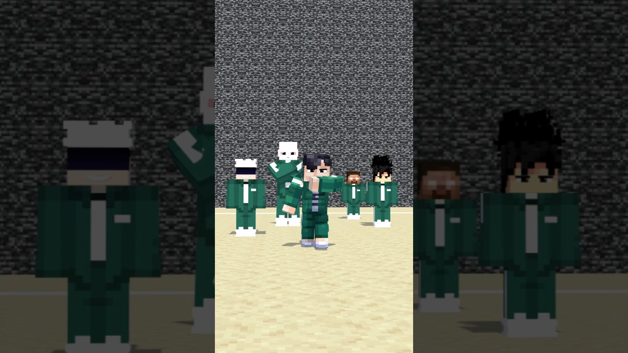When Anime Characters Join Squid Game #gojo #goku