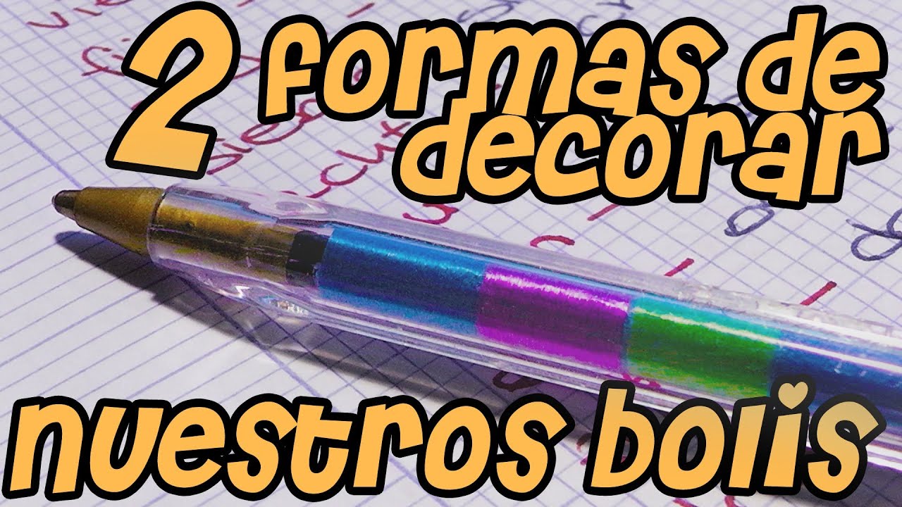 Boligrafos / Plumones decorados