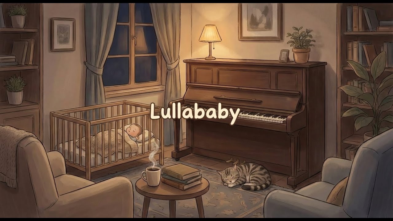 Baby Sleep Music 🎵 Warm Piano Lullaby 💛 3 Hours to Calm Overthinking & Find Peace