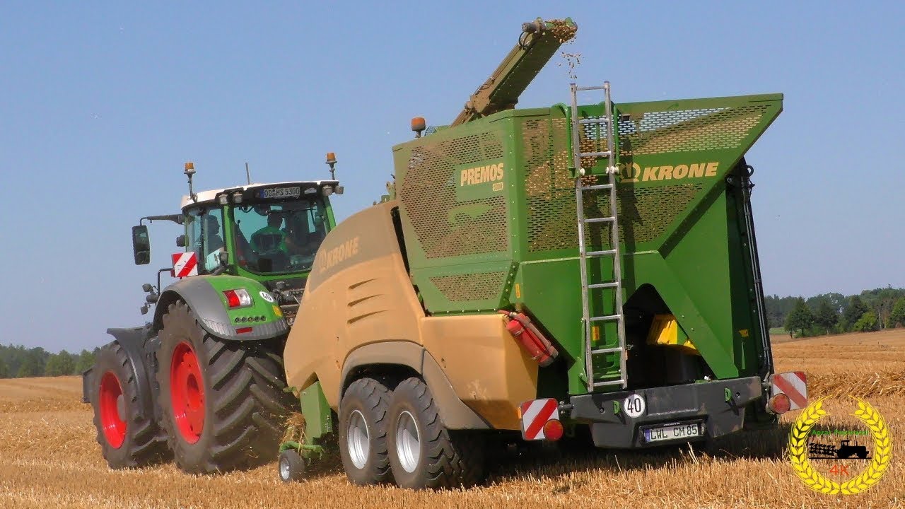 Krone Premos 5000 / 1. Mobile Pellet Vollernter / Fendt 1050 Vario mit 517 PS