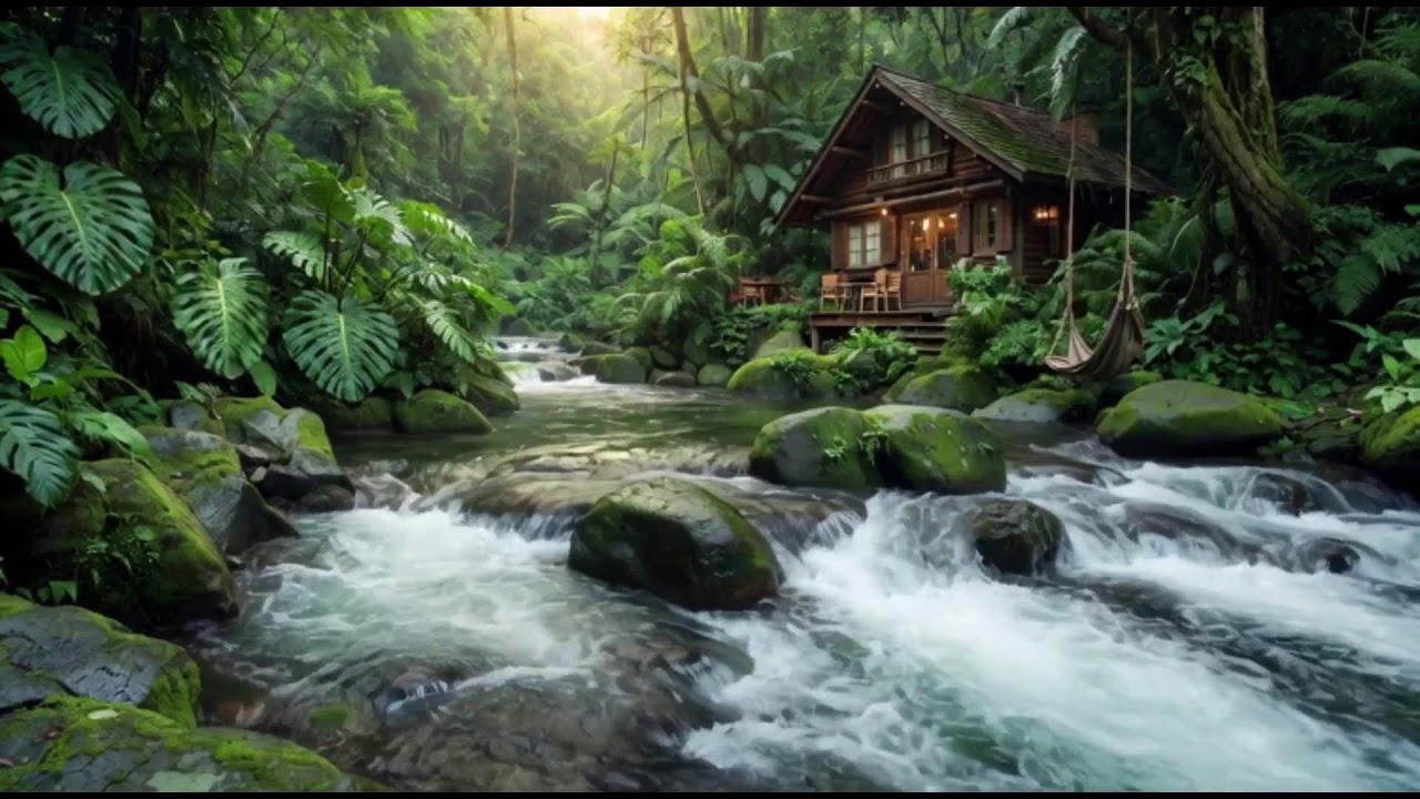 Calm Forest River Sounds | Relaxing Water Flow Nature White Noise for Deep Sleep