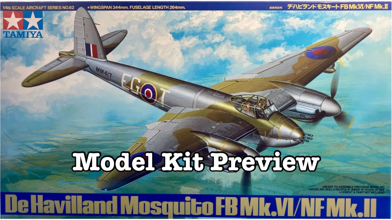 Unboxing Tamiya’s De Havilland Mosquito! (1/48th Scale Model Kit)