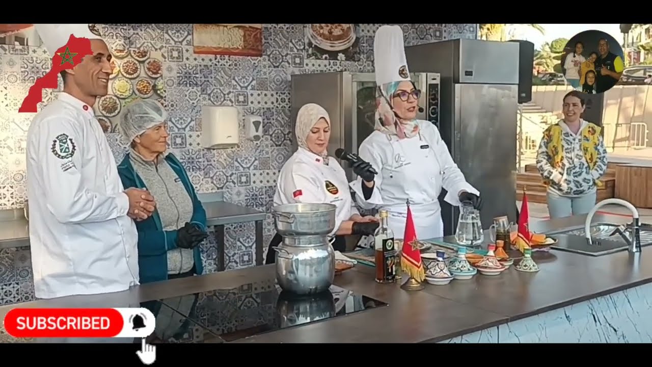 المعرض الدولي للاركان والصناعة التقليدية باكادير اليوم الشاف محمد اطباق الكسكس الخماسي بطعم أصيل 👍