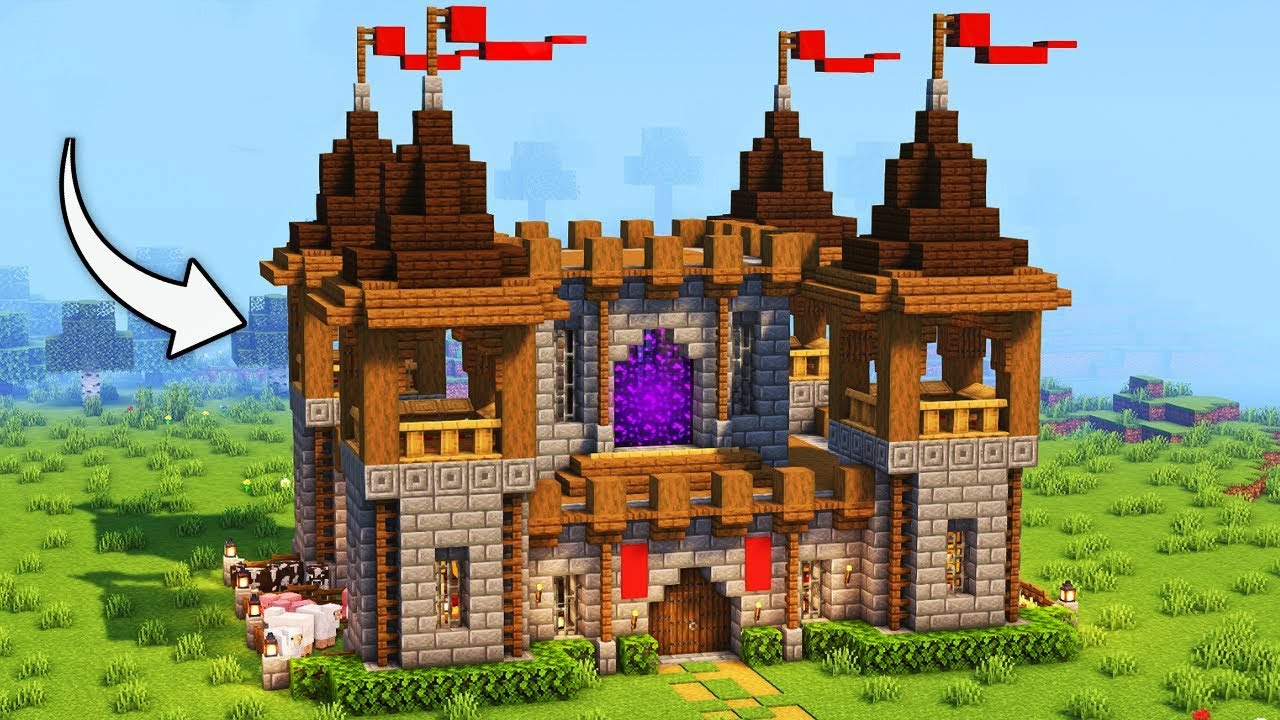 Minecraft Burg bauen Tutorial 1.21 - kleine Burg bauen in Minecraft Tutorial