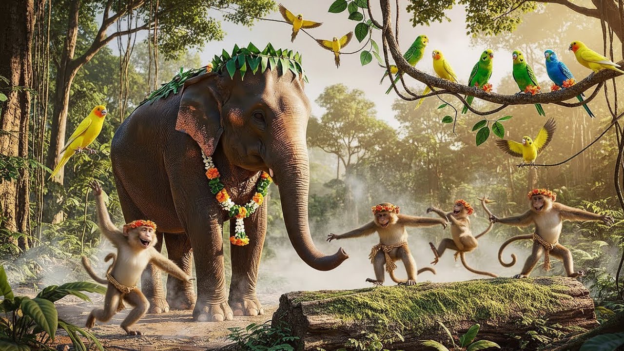 குழந்தைகளுக்கான மகிழ்ச்சியான பாடல் 🎶🌳