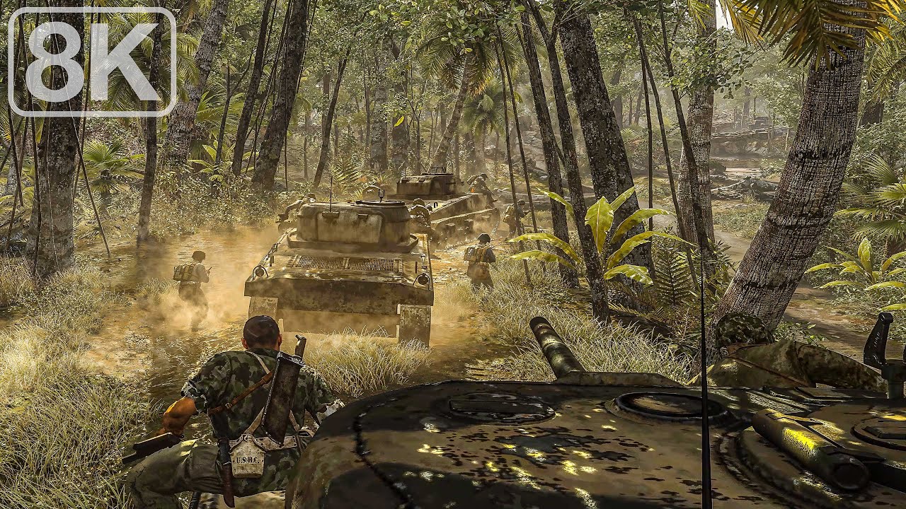 Jungle Warfare｜1st Marine Division｜Palau islands 1944｜Call of Duty World at War｜Veteran｜8K