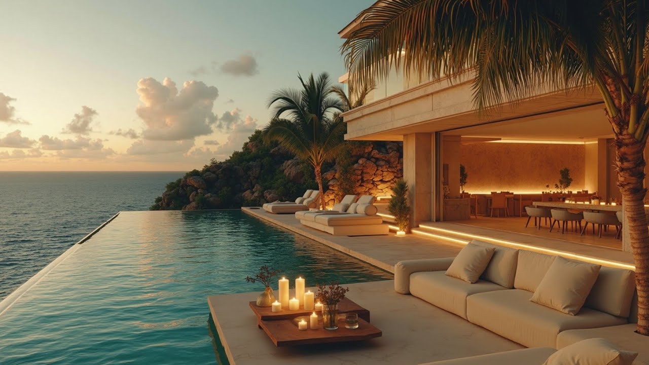 Chillout Tropical House | Плейлист заката на роскошной вилле – Deep House Грувы и Океанский Бриз