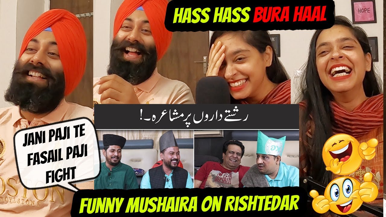 SIKH REACTION on FUNNY MUSHIARA ON RISHTEDARI | Bas Karein Jani Bhai | Funny Poetry