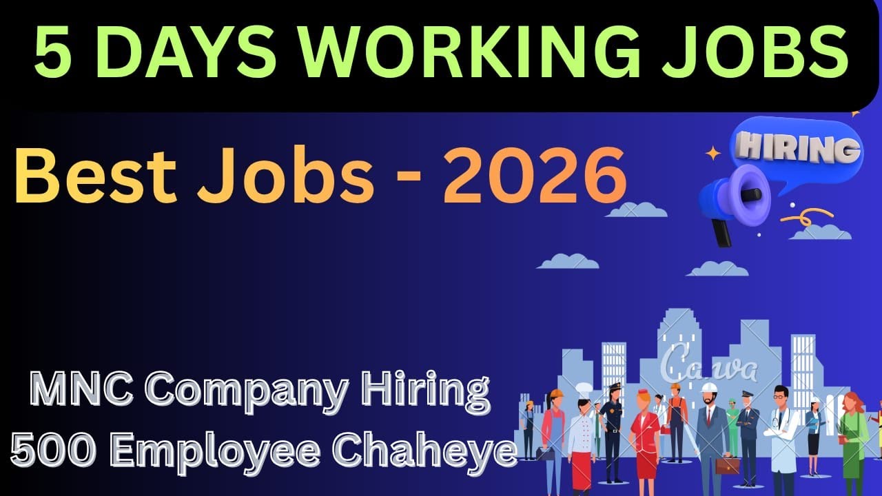 Best 5 days working jobs in gurgaon Delhi Noida | Cab + Bonus | Job Vacancy today 2026 new jobs