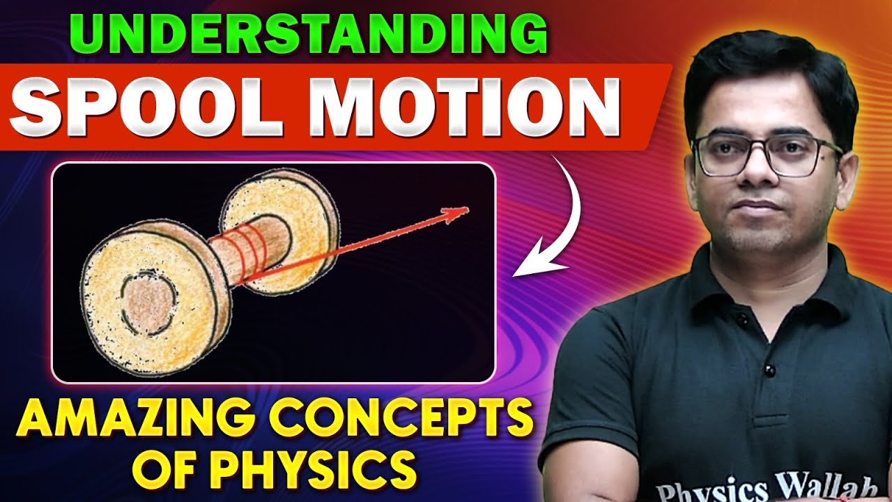 Understanding Spool Motion With Examples 🧐 Amazing Physics Concept for JEE Advanced 🤯