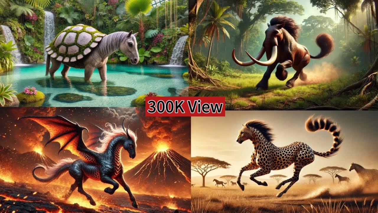 Amazing Wild Animals Fusion | Horse + Animals