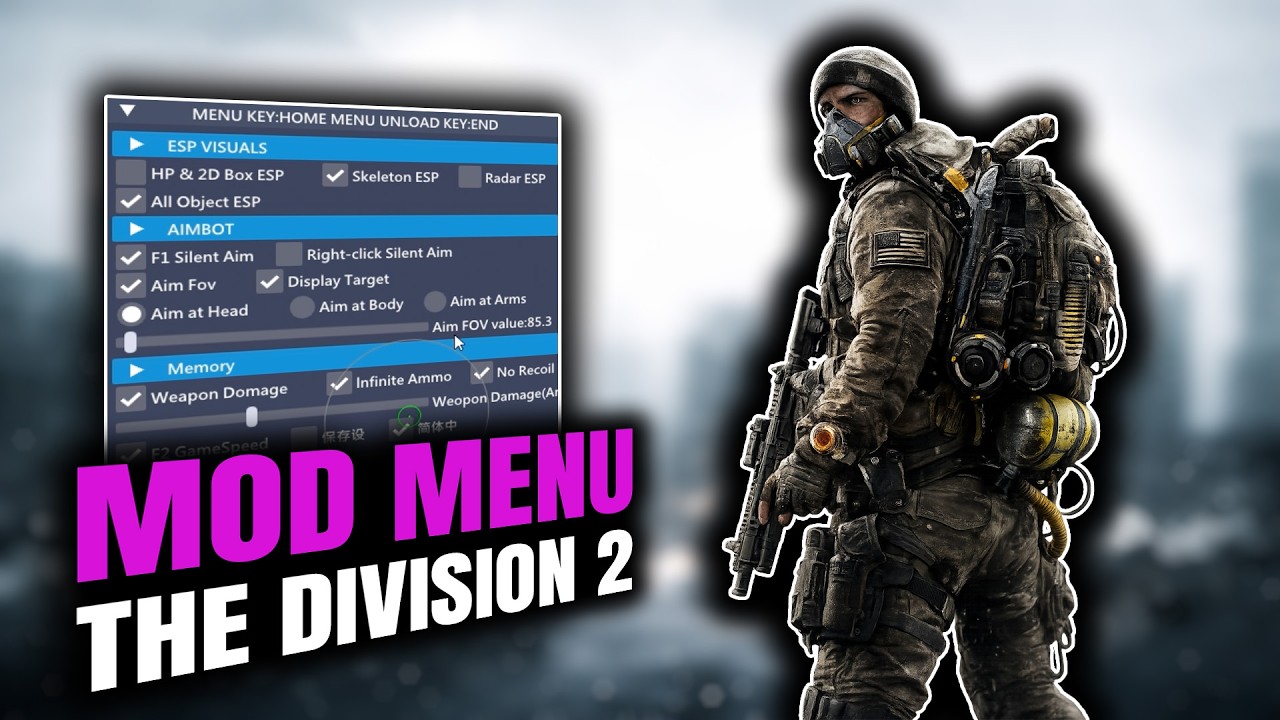 THE DIVISION 2: MOD MENU INDETECTÁVEL 2026! 🚀 Aimbot, ESP, Dano Infinito e Mais!