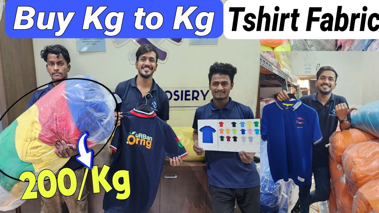 Biggest Tshirt Fabric Wholesaler Kolkata | Kg to Kg
