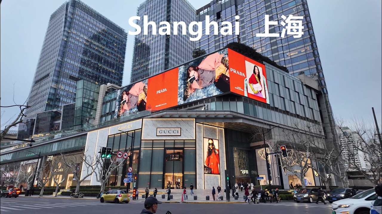 Shanghai City Shopping Malls 4K｜West Nanjing Road ｜ F1 Racing Booth｜Huaihai Middle Road｜Yanqing Road