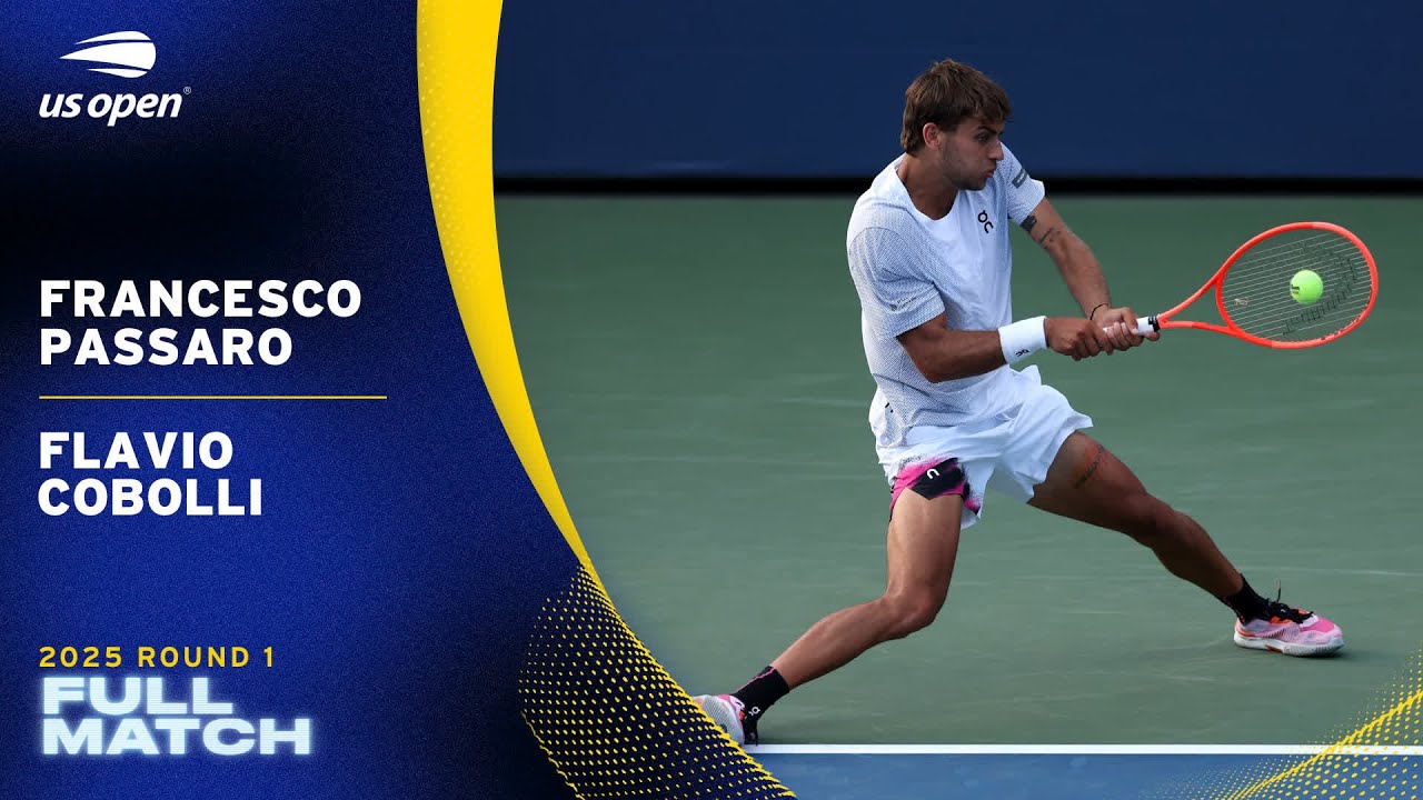 Francesco Passaro vs. Flavio Cobolli Full Match | 2025 US Open Round 1