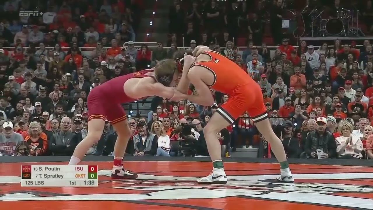 Troy Spratley vs. Stevo Poulin (125lbs) FULL MATCH | 2025-26 Big 12 Wrestling