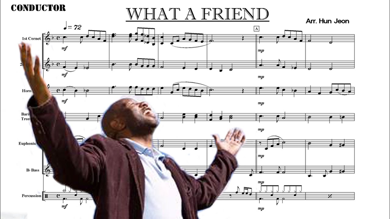 What a friend (Small Brass Band Arrangement) 【Membership Only】