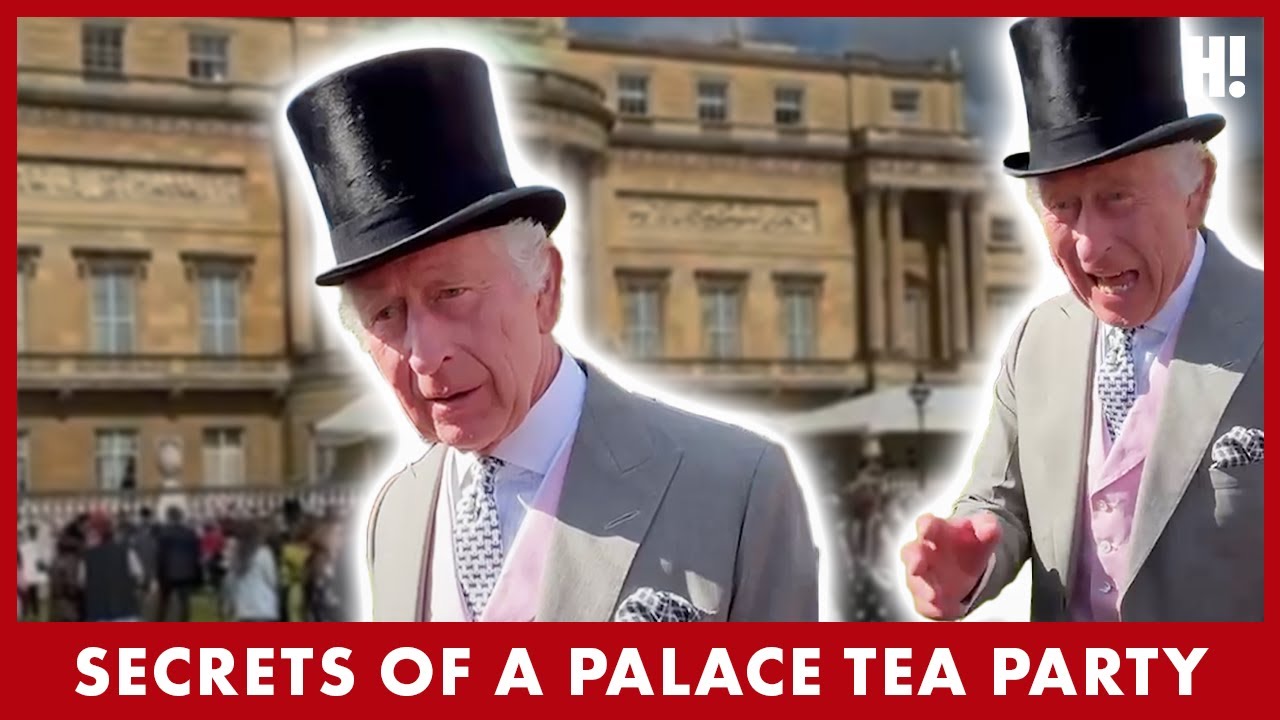 SECRETS of a Palace Tea Party: King Charles' intense eye contact | HELLO!