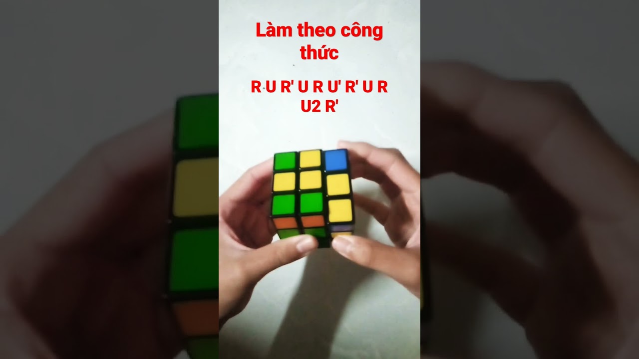 Giải rubik 3x3 trường hợp Car của tầng 3.